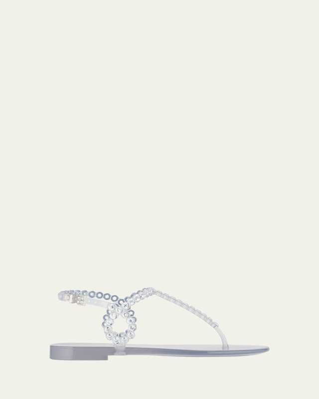 Almost Bare Crystal Jelly Slingback Sandals